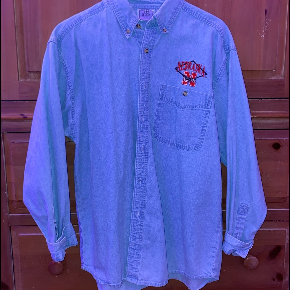 Nebraska Denim Button-down